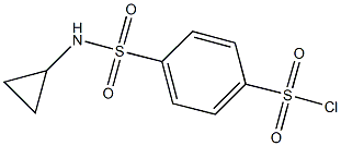 4-[(CYCLOPROPYLAMINO)SULFONYL]BENZENESULFONYL CHLORIDE 구조식 이미지