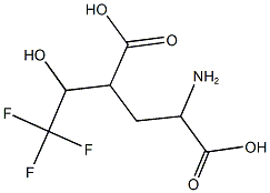 2-AMINO-4-(2,2,2-TRIFLUORO-1-HYDROXYETHYL)PENTANEDIOIC ACID Structure