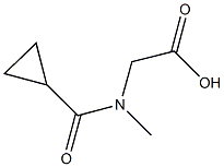 (CYCLOPROPYLCARBONYL)(METHYL)AMINO]ACETIC ACID Structure