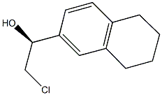 (1S)-2-CHLORO-1-(5,6,7,8-TETRAHYDRONAPHTHALEN-2-YL)ETHANOL 구조식 이미지