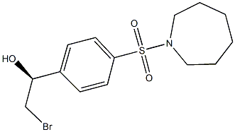 (1S)-1-[4-(AZEPAN-1-YLSULFONYL)PHENYL]-2-BROMOETHANOL Structure