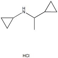 N-(1-cyclopropylethyl)cyclopropanamine hydrochloride Structure