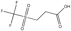 3-[(trifluoromethyl)sulfonyl]propanoic acid 구조식 이미지