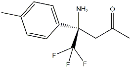 (4R)-4-amino-5,5,5-trifluoro-4-(4-methylphenyl)pentan-2-one 구조식 이미지