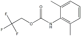 2,2,2-trifluoroethyl 2,6-dimethylphenylcarbamate Structure