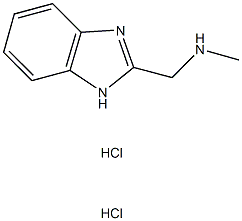 N-(1H-benzimidazol-2-ylmethyl)-N-methylamine dihydrochloride 구조식 이미지
