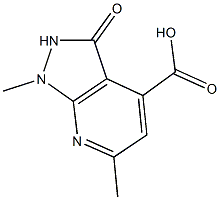 1,6-dimethyl-3-oxo-2,3-dihydro-1H-pyrazolo[3,4-b]pyridine-4-carboxylic acid 구조식 이미지