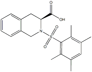 (3S)-2-[(2,3,5,6-tetramethylphenyl)sulfonyl]-1,2,3,4-tetrahydroisoquinoline-3-carboxylic acid Structure
