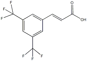 (2E)-3-[3,5-bis(trifluoromethyl)phenyl]acrylic acid 구조식 이미지