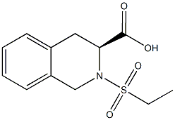 (3S)-2-(ethylsulfonyl)-1,2,3,4-tetrahydroisoquinoline-3-carboxylic acid 구조식 이미지