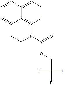 2,2,2-trifluoroethyl ethyl(1-naphthyl)carbamate 구조식 이미지