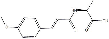 (2S)-2-{[3-(4-methoxyphenyl)prop-2-enoyl]amino}propanoic acid Structure
