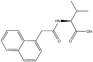 (2S)-3-methyl-2-[(1-naphthylacetyl)amino]butanoic acid 구조식 이미지