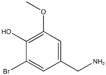 4-(aminomethyl)-2-bromo-6-methoxyphenol 구조식 이미지