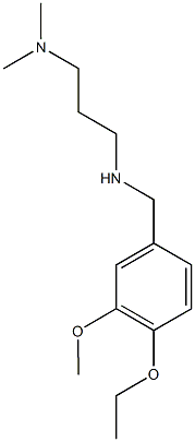 [3-(dimethylamino)propyl][(4-ethoxy-3-methoxyphenyl)methyl]amine Structure