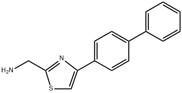 [4-(4-phenylphenyl)-1,3-thiazol-2-yl]methanamine 구조식 이미지
