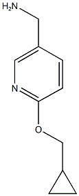 [6-(cyclopropylmethoxy)pyridin-3-yl]methanamine Structure