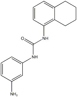 1-(3-aminophenyl)-3-5,6,7,8-tetrahydronaphthalen-1-ylurea Structure