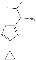 1-(3-cyclopropyl-1,2,4-oxadiazol-5-yl)-2-methylpropan-1-amine 구조식 이미지