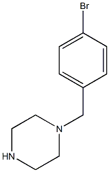 1-[(4-bromophenyl)methyl]piperazine 구조식 이미지