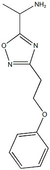 1-[3-(2-phenoxyethyl)-1,2,4-oxadiazol-5-yl]ethan-1-amine 구조식 이미지