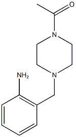 1-{4-[(2-aminophenyl)methyl]piperazin-1-yl}ethan-1-one Structure