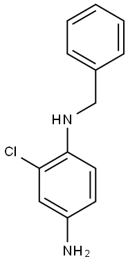 1-N-benzyl-2-chlorobenzene-1,4-diamine 구조식 이미지