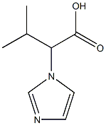 2-(1H-imidazol-1-yl)-3-methylbutanoic acid 구조식 이미지