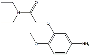 2-(5-amino-2-methoxyphenoxy)-N,N-diethylacetamide Structure