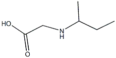 2-(butan-2-ylamino)acetic acid Structure