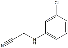 2-[(3-chlorophenyl)amino]acetonitrile Structure