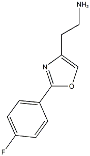 2-[2-(4-fluorophenyl)-1,3-oxazol-4-yl]ethan-1-amine 구조식 이미지