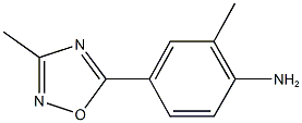 2-methyl-4-(3-methyl-1,2,4-oxadiazol-5-yl)aniline 구조식 이미지