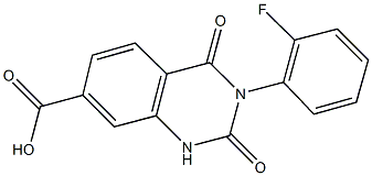3-(2-fluorophenyl)-2,4-dioxo-1,2,3,4-tetrahydroquinazoline-7-carboxylic acid Structure