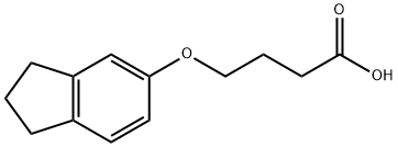 4-(2,3-dihydro-1H-inden-5-yloxy)butanoic acid Structure
