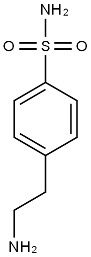 4-(2-aminoethyl)benzene-1-sulfonamide 구조식 이미지