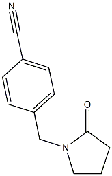 4-[(2-oxopyrrolidin-1-yl)methyl]benzonitrile 구조식 이미지