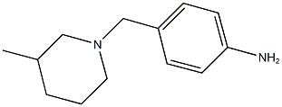 4-[(3-methylpiperidin-1-yl)methyl]aniline Structure