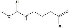 4-[(methoxycarbonyl)amino]butanoic acid 구조식 이미지