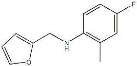 4-fluoro-N-(furan-2-ylmethyl)-2-methylaniline Structure