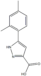 5-(2,4-dimethylphenyl)-1H-pyrazole-3-carboxylic acid Structure