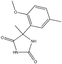 5-(2-methoxy-5-methylphenyl)-5-methylimidazolidine-2,4-dione 구조식 이미지