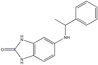 5-[(1-phenylethyl)amino]-2,3-dihydro-1H-1,3-benzodiazol-2-one Structure