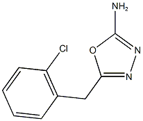 5-[(2-chlorophenyl)methyl]-1,3,4-oxadiazol-2-amine 구조식 이미지