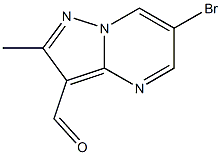 6-bromo-2-methylpyrazolo[1,5-a]pyrimidine-3-carbaldehyde 구조식 이미지