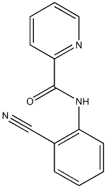 N-(2-cyanophenyl)pyridine-2-carboxamide 구조식 이미지