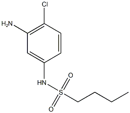 N-(3-amino-4-chlorophenyl)butane-1-sulfonamide 구조식 이미지