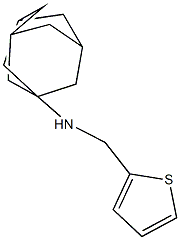 N-(thiophen-2-ylmethyl)adamantan-1-amine 구조식 이미지