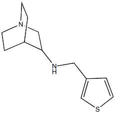 N-(thiophen-3-ylmethyl)-1-azabicyclo[2.2.2]octan-3-amine Structure