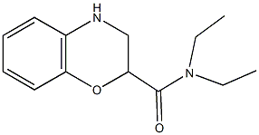 N,N-diethyl-3,4-dihydro-2H-1,4-benzoxazine-2-carboxamide 구조식 이미지